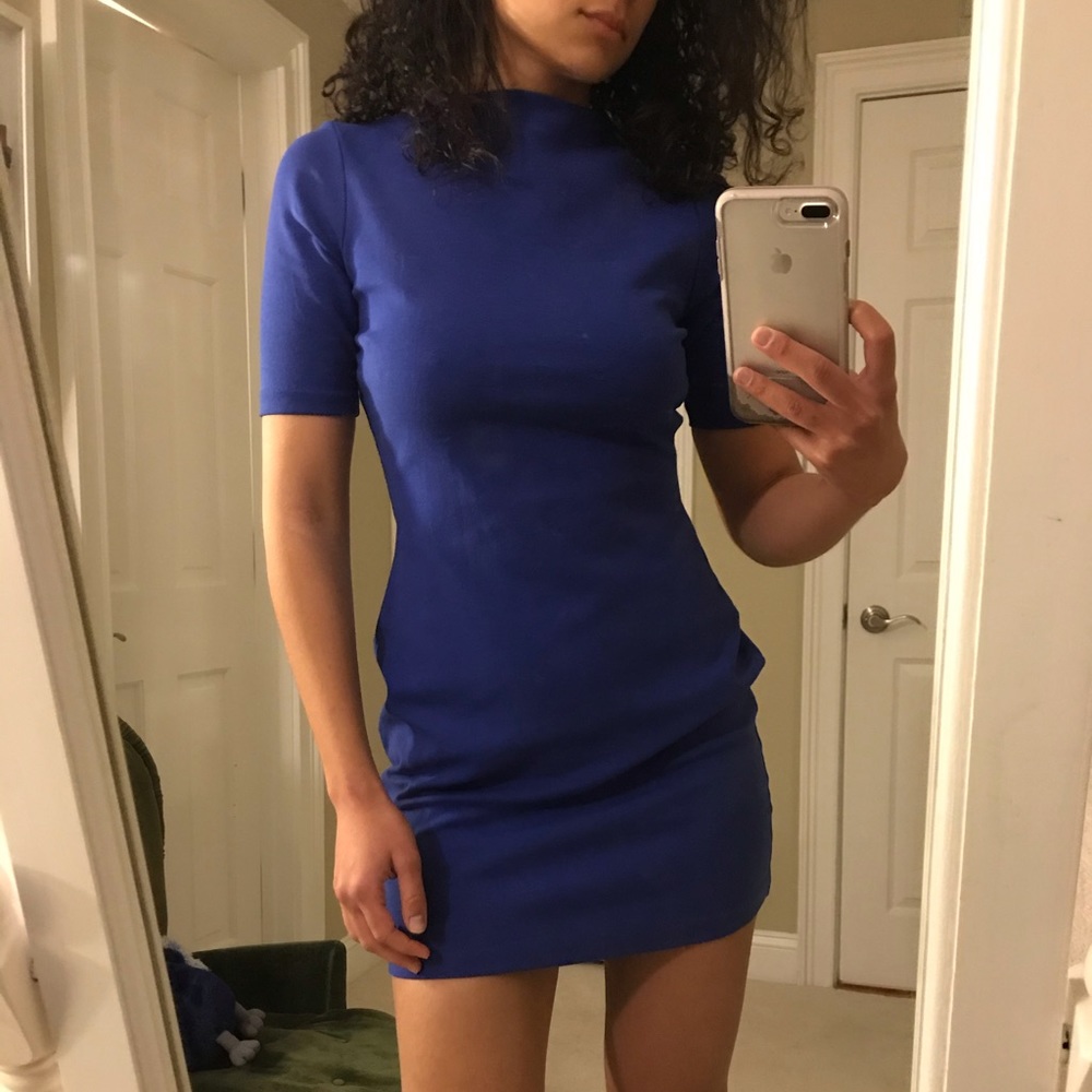 Nasty Gal Royal Blue Mini Dress